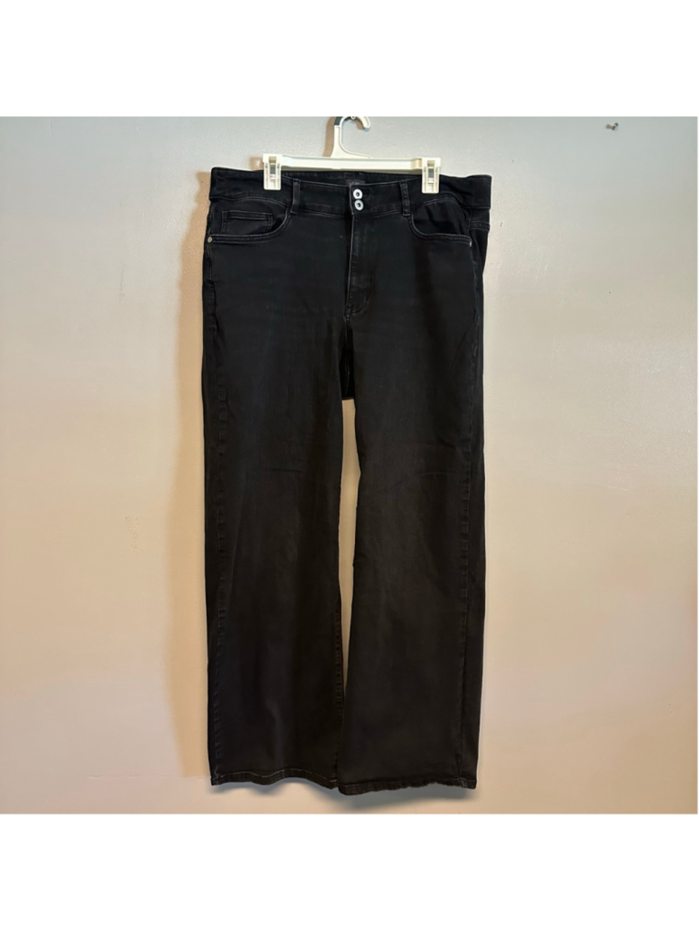 J.Jill Jeans High-Rise Full Leg Black Women’s Size 18 Straight leg Baggy